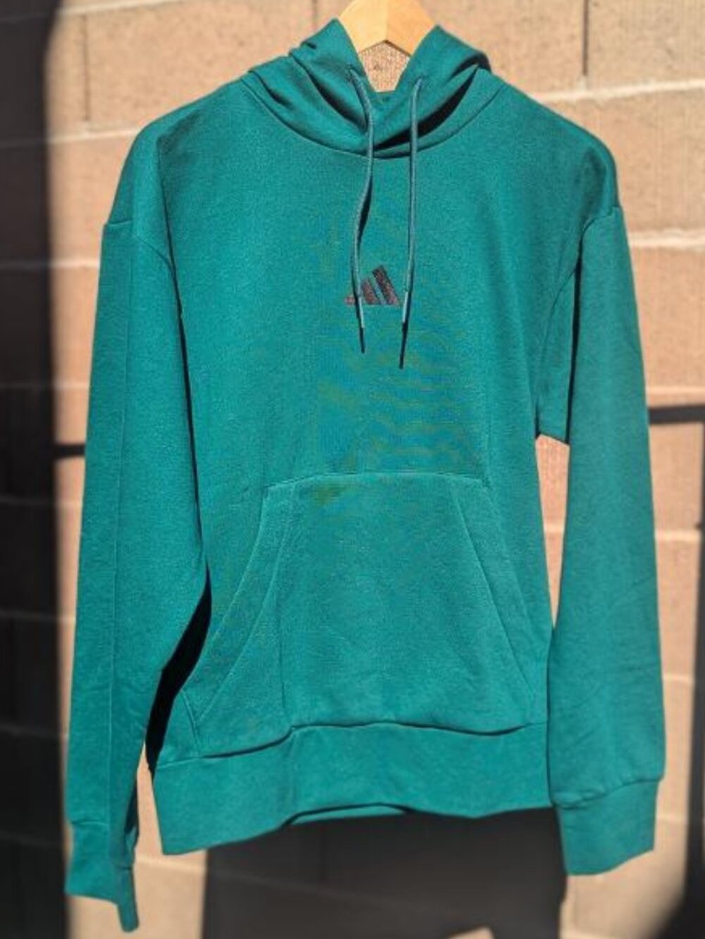 Adidas Feel Cozy Pullover Fleece Hoodie: Men's -- Small / Collegiate Green (NWT)